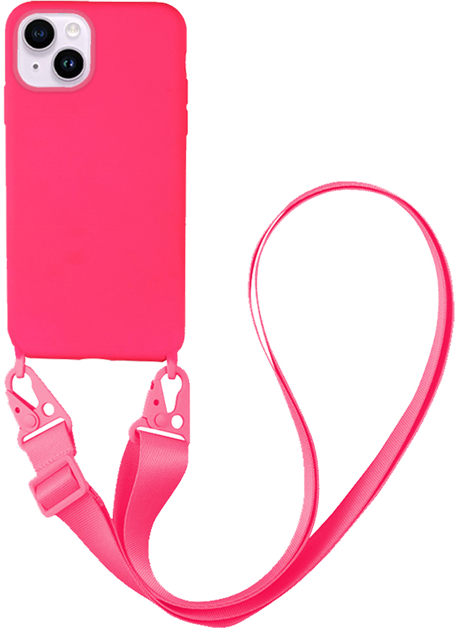 Θήκη CarryHang Liquid Silicone Strap Apple iPhone 14 Φουξ - My Colors - Φουξ - iPhone 14