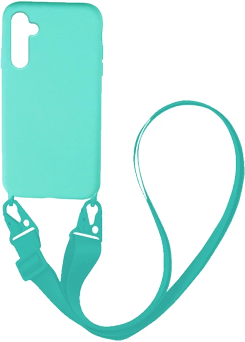 Θήκη CarryHang Liquid Silicone Strap Samsung Galaxy A34 5G Γαλάζιο - My Colors - Γαλάζιο - Galaxy A34 5G