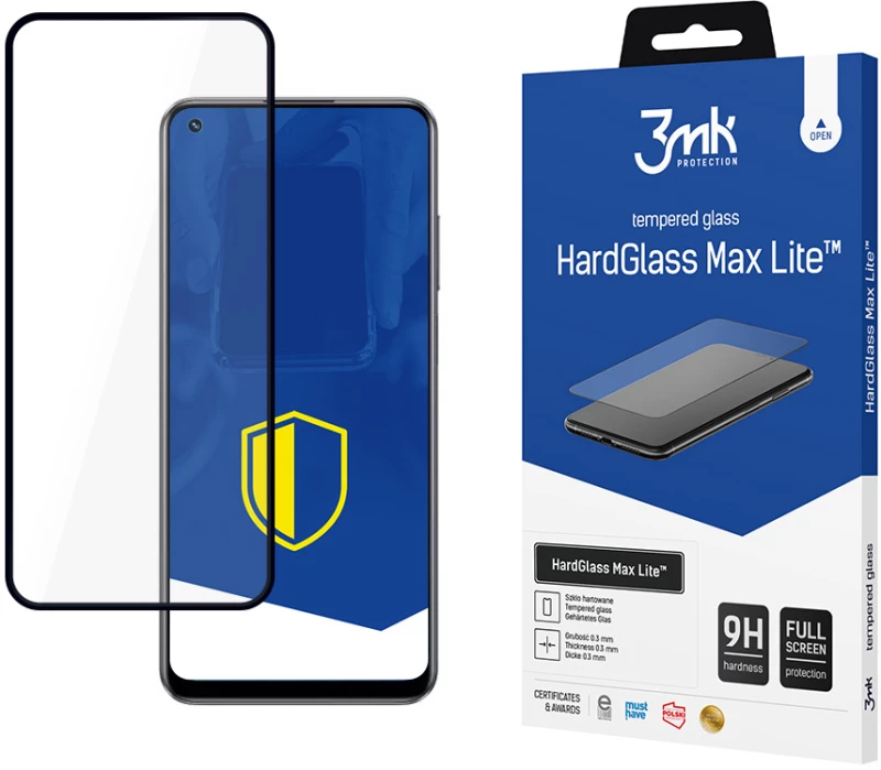 3MK HardGlass Max Lite Full Screen Realme 10 4G Μαύρο - 3MK - Μαύρο - Realme 10 4G