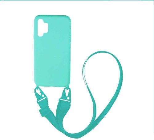 Θήκη CarryHang Liquid Silicone Strap Samsung Galaxy A32 5G Γαλάζιο - My Colors - Γαλάζιο - Galaxy A32 5G