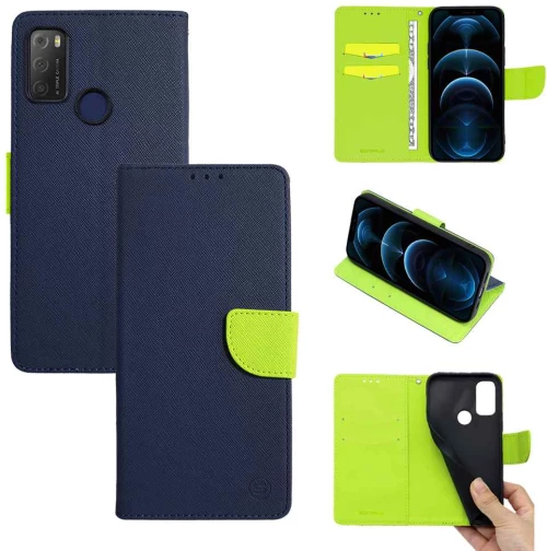 Θήκη Βιβλίο Sonique Trend Book TCL 20Y Σκούρο Μπλε / Λαχανί - Sonique - Σκούρο Μπλε / Λαχανί - TCL 20Y