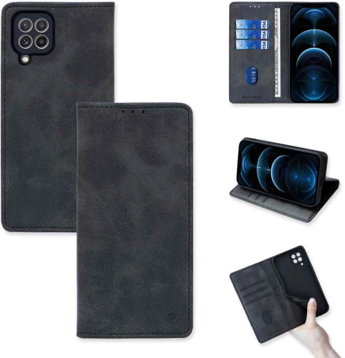 Θήκη Βιβλίο Vintage Magnet Book Sonique Samsung Galaxy M53 5G Μαύρο - Sonique - Μαύρο - Galaxy M53 5G