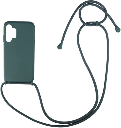 Θήκη Σιλικόνης με Κορδόνι CarryHang Samsung Galaxy A13 4G Πράσινο Σκούρο - My Colors - Πράσινο Σκούρο - Galaxy A13 4G