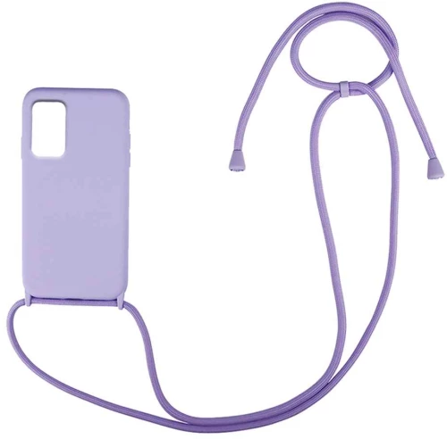 Θήκη Σιλικόνης με Κορδόνι CarryHang Samsung Galaxy A33 5G Λιλά - My Colors - Λιλά - Galaxy A33 5G