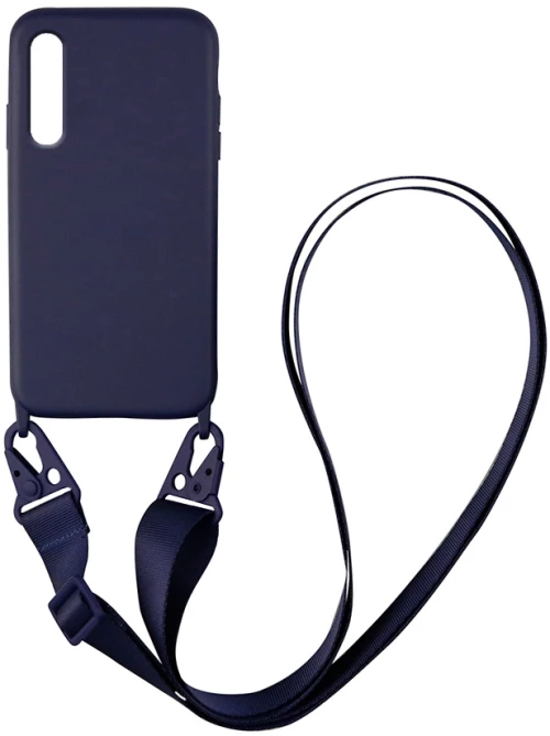 Θήκη CarryHang Liquid Silicone Strap Samsung Galaxy A70/A70s Μπλε Σκούρο - My Colors - Μπλε Σκούρο - Galaxy A70/A70s