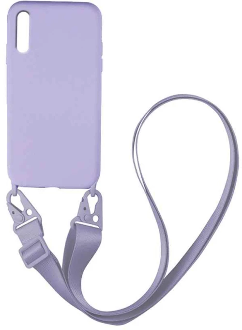 Θήκη CarryHang Liquid Silicone Strap Samsung Galaxy A70/A70s Λιλά - My Colors - Λιλά - Galaxy A70/A70s