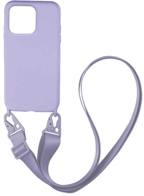 Θήκη CarryHang Liquid Silicone Strap Apple iPhone 13 Pro Max Λιλά - My Colors - Λιλά - iPhone 13 Pro Max