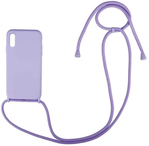 Θήκη Σιλικόνης με Κορδόνι CarryHang Xiaomi Redmi 9A / Redmi 9AT Λιλά - My Colors - Λιλά - Redmi 9A, Redmi 9AT