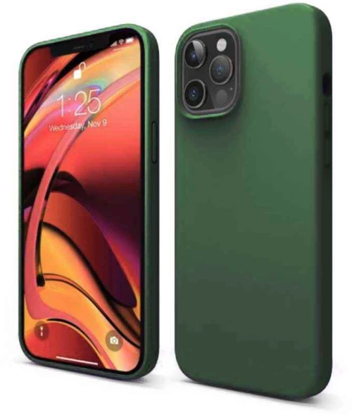 Θήκη Σιλικόνης My Colors Apple iPhone 12 Pro Max Πράσινο Σκούρο - My Colors - Πράσινο Σκούρο - iPhone 12 Pro Max