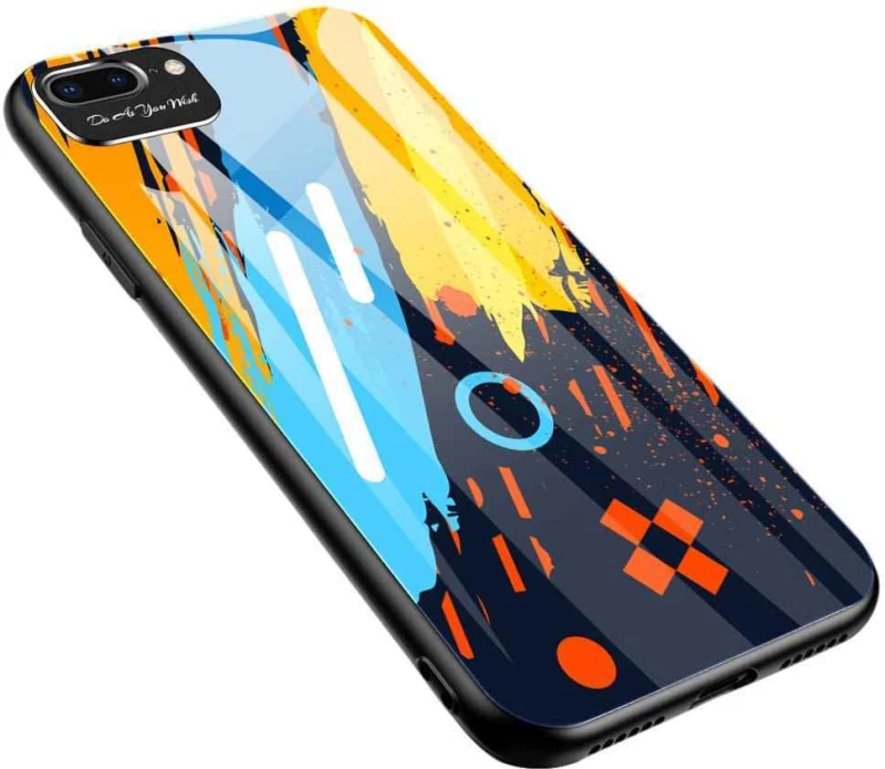 Color Glass Case Durable Apple iPhone 7 / iPhone 8 / iPhone SE 2020 / iPhone SE 2022 Colorous pattern 1 - OEM - Colorous pattern 1 - iphone 7, iphone 8, iPhone SE 2020, iPhone SE 2022