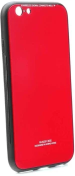 Glass Case Apple iPhone X / iPhone XS Κόκκινο - OEM - Κόκκινο - iPhone X, iPhone XS