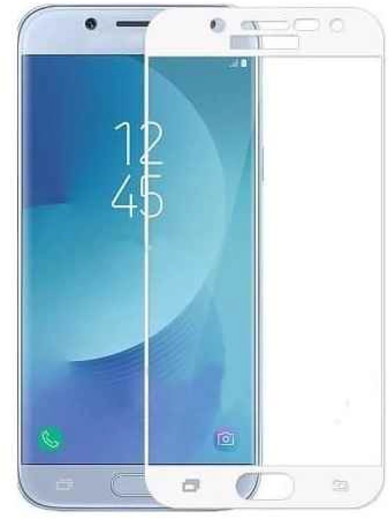 5D Full Glue 9H Glass Samsung H/Q Galaxy J3 (2017) Λευκό - OEM - Λευκό - Galaxy J3 (2017)