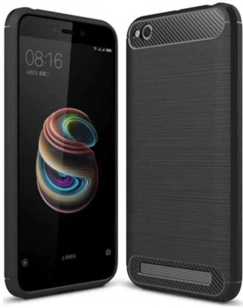 Θήκη Σιλικόνης Carbon TPU Fiber Brushed Xiaomi Redmi 5A Μαύρο - OEM - Μαύρο - Redmi 5A