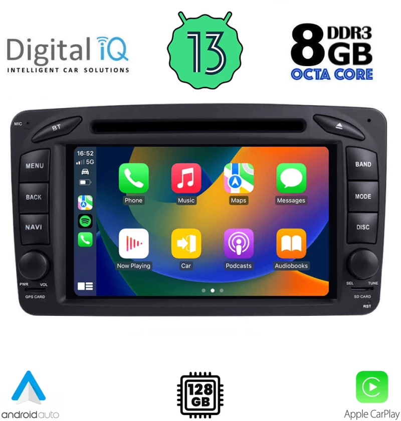 DIGITAL IQ BXE 871_CPA (7   DVD) Οθόνη αυτοκινήτου OEM Mercedes C (W203) 1999-2004