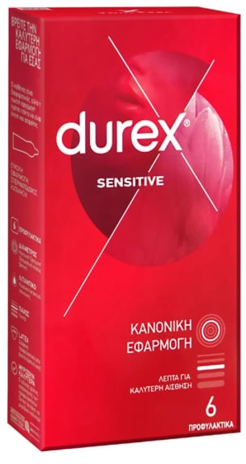 DUREX sensitive κανονική εφαρμογή 6τεμάχια