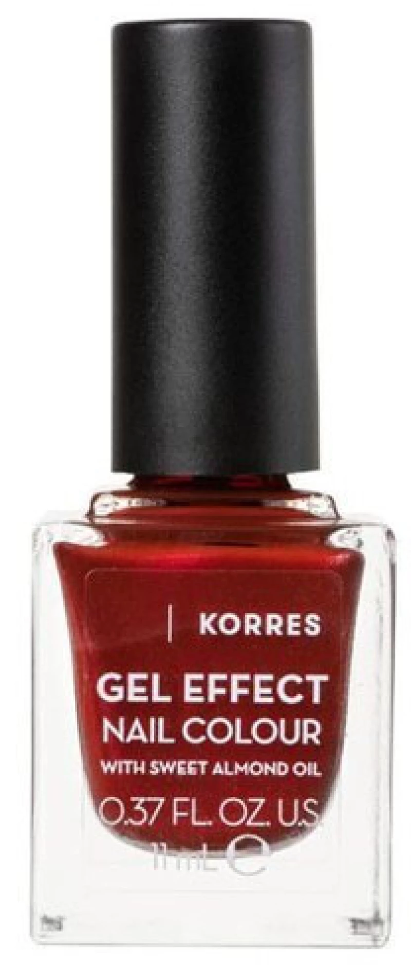 KORRES βερνίκι νυχιών gel effect nail colour 58 velour red 11ml