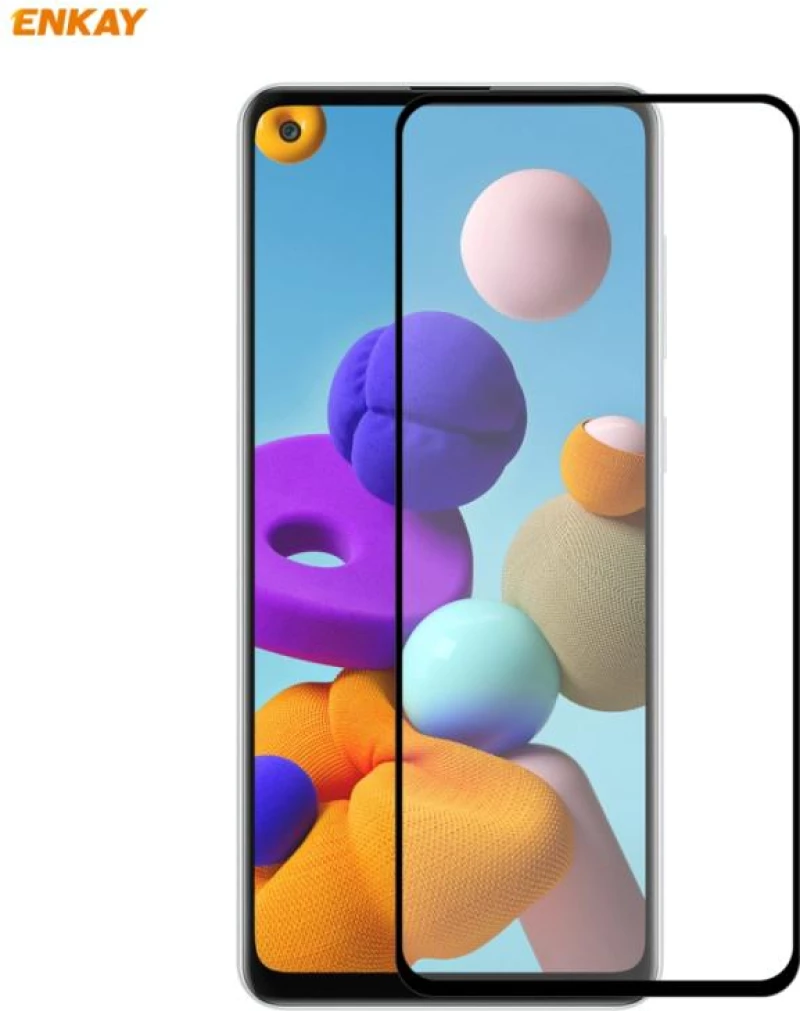 Για Samsung Galaxy A21s  τζαμάκι προστασίας πλήρους οθόνης (OEM)