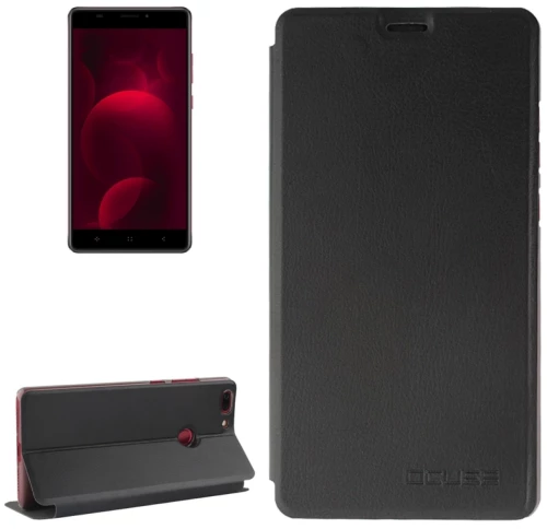 OCUBE for Elephone C1 Max Spring Texture Horizontal Flip Leather Case with Holder(Black) (OCUBE) (OEM)