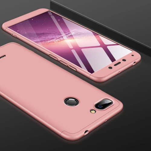 GKK Three Stage Splicing Full Coverage PC Case for Xiaomi Redmi 6 (Rose Gold) (GKK) (OEM)