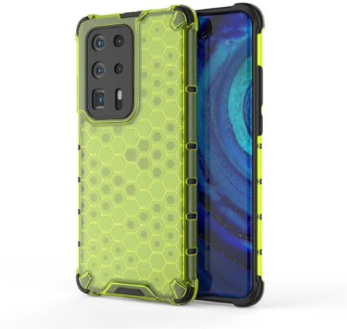 For Huawei P40 Pro+ Shockproof Honeycomb PC + TPU Case(Green) (OEM)