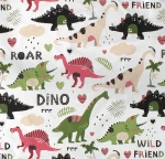 Σετ Σεντόνια Μονά 3τμχ (160x240) Dinosaur 518 Multi Colour Dimcol