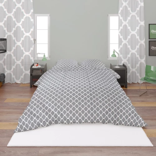 Σετ Σεντόνια Μονά 3τμχ (160x240) Windows 135 Grey DimCol