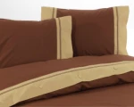 Σετ Σεντόνια βαμβακερά Υπέρδιπλα (240x260) Symmetry Brown 323 nima
