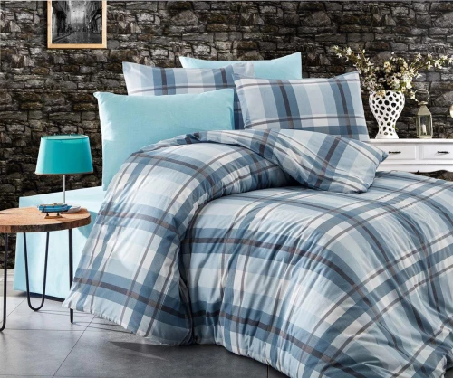 Σετ Σεντόνια King Size (240x270) Εκάβη 421 Sky Blue DimCol