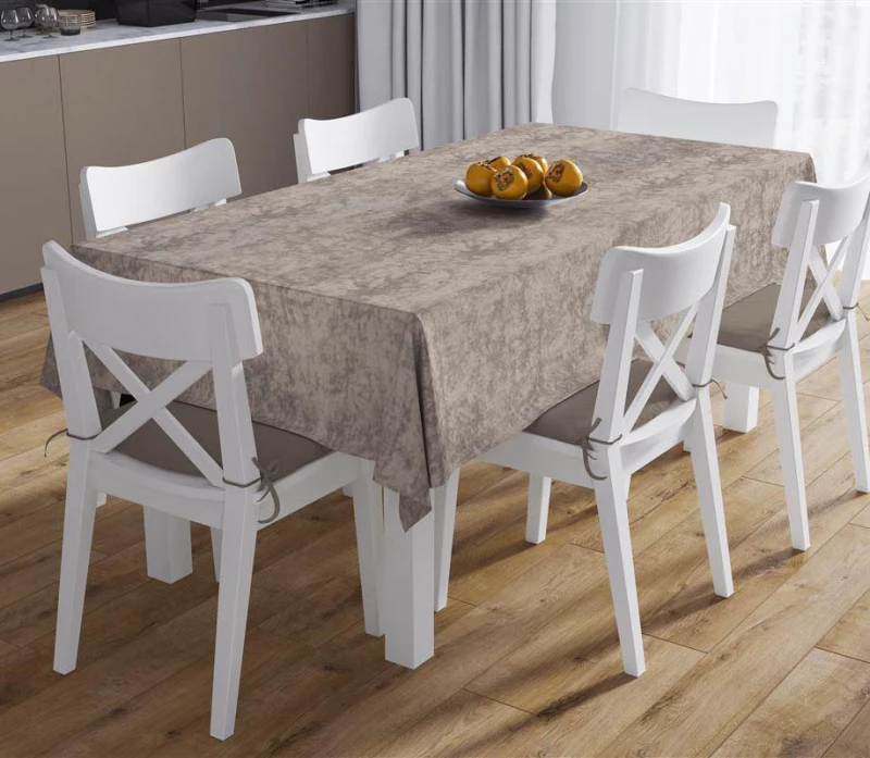 Τραπεζομάντηλο & Τραβέρσα Σετ 2 τμχ (140x220 & 40x220) Αλέκιαστα Panama Shadow Mocha Dimcol