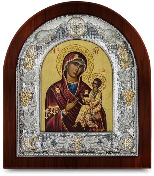 Ασημένια εικόνα ΑΜΟΛΥΝΤΟΣ ΑΓΙΟΓΡΑΦΙΑ  27x24cm