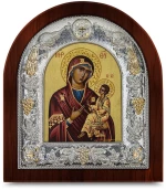 Ασημένια εικόνα ΑΜΟΛΥΝΤΟΣ ΑΓΙΟΓΡΑΦΙΑ  27x24cm