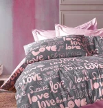 Μαξιλαρoθήκη 50x70 Αγάπη 299 Grey-Lila Dimcol