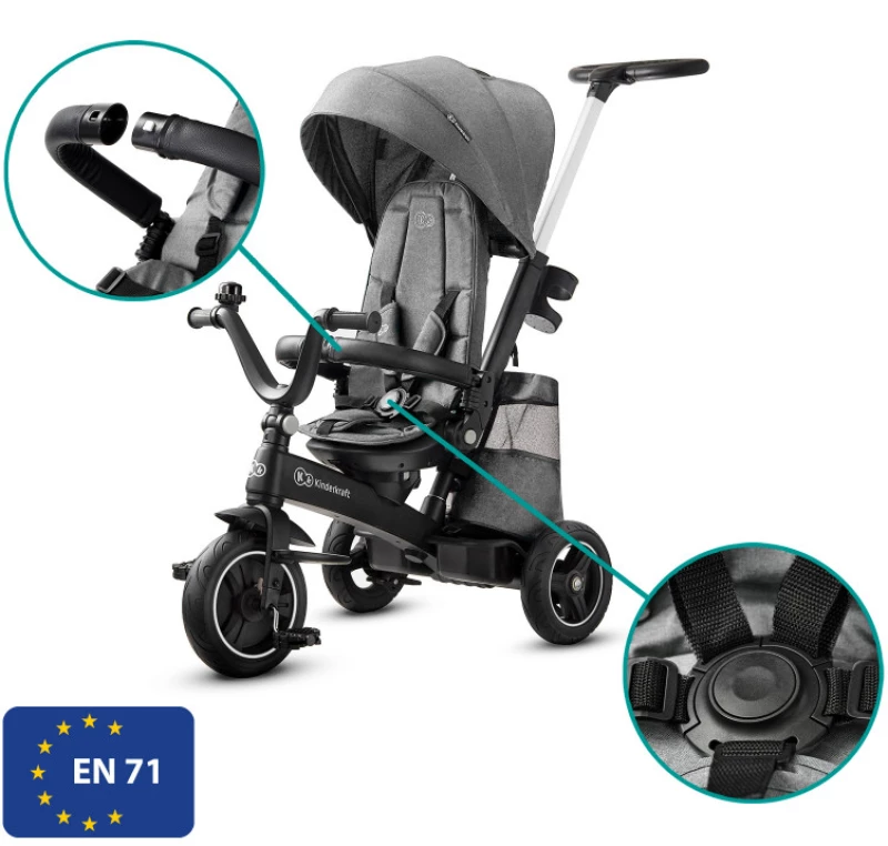 Τρίκυκλο Ποδήλατο EASYTWIST Kinderkraft Grey