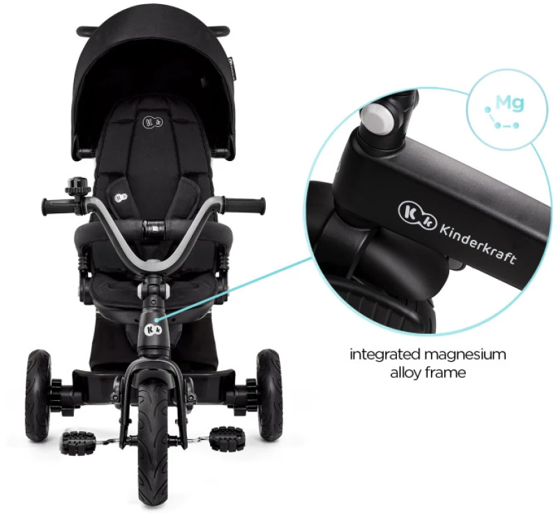 Τρίκυκλο Ποδήλατο EASYTWIST Kinderkraft Black