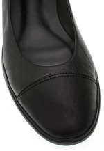 Bigshoes GA1133-01Δ  Δερμάτινη Μπαλαρίνα Μαύρη