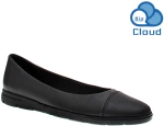Bigshoes GA1133-01Δ  Δερμάτινη Μπαλαρίνα Μαύρη
