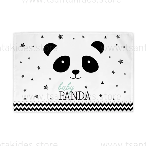 Σουπλά Υφασμάτινο βάπτισης Panda TS132