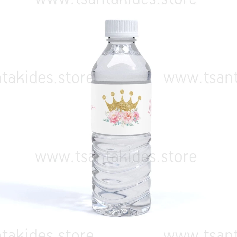 Ετικέτα Νερού βάπτισης με Θέμα Little Princess TS187