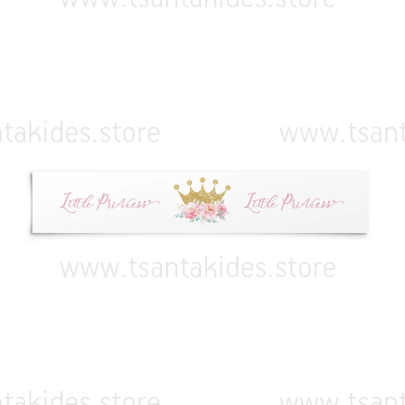Ετικέτα Νερού βάπτισης με Θέμα Little Princess TS187
