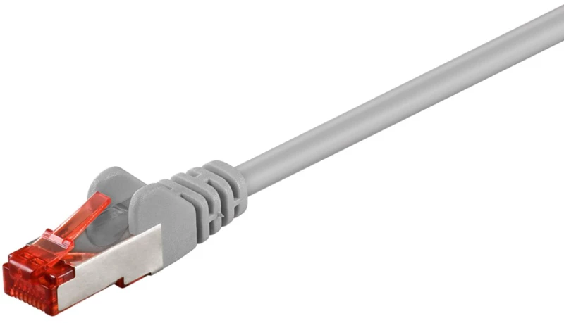 GOOBAY καλώδιο δικτύου 93569, CAT 6 S/FTP (PiMF), CCA, 1m, γκρι