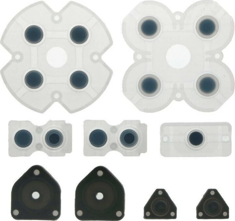 SET OF SILICONE RUBBERS FOR BUTTONS DUALSHOCK4 V1 JDM-001 011 OEM