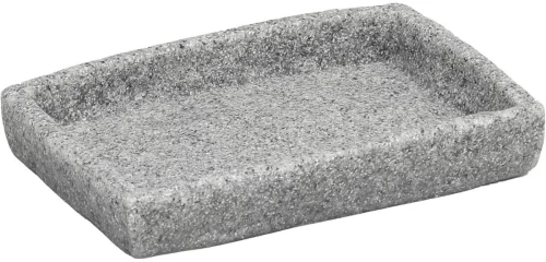 Eurocasa 2224 Σαπουνοθήκη Polyresin Γκρι 9x13x2 εκ.