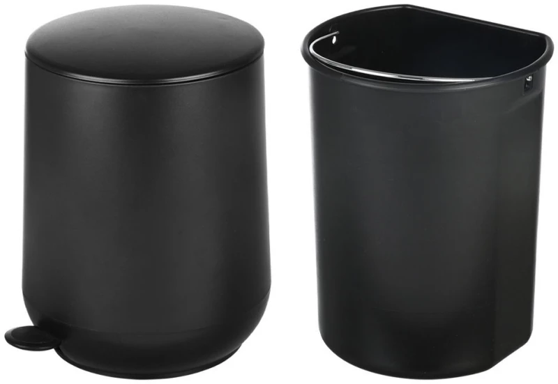 ESTIA ΧΑΡΤΟΔΟΧΕΙΟ ΜΠΑΝΙΟΥ FJORD SOFT CLOSE 5lt BLACK