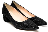 Bigshoes MX9122-01GL Δερμάτινη Γόβα Μαύρη 5.5cm