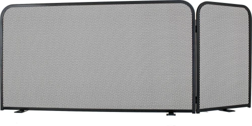Zogometal 584 Μεταλλική Κάλυψη Τζακιού Γωνιακή 50x80+35 εκ., Δεξιά Γωνία Μαύρο
