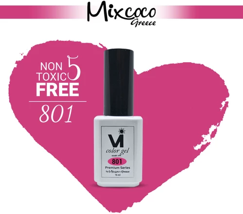 Mixcoco VI-801 Premium Ημιμόνιμο Βερνίκι 15ml
