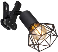 Φωτιστικό Clip-On Globo Lighting Xara I 54802SK Μαύρο