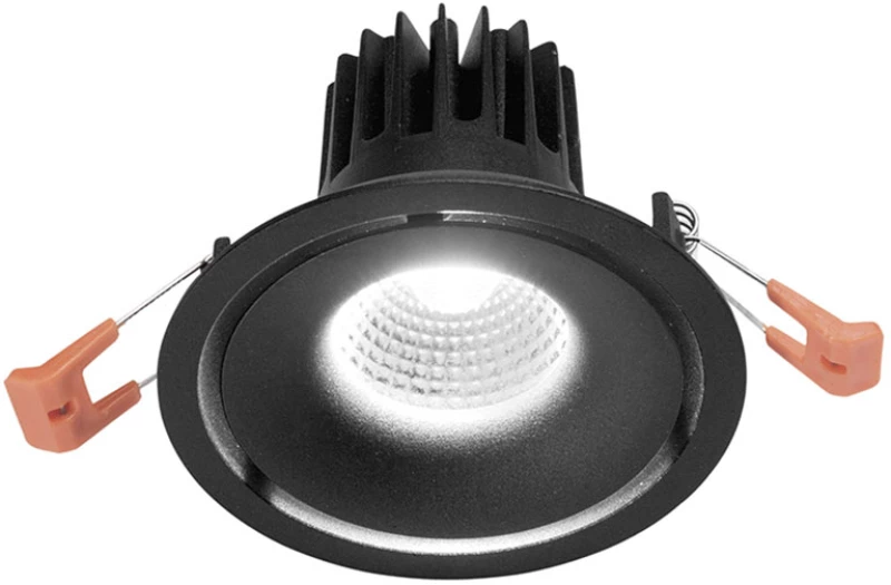 Φωτιστικό Σποτ Χωνευτό Gea Luce Eden GFA1031C Μαύρο Σατινέ (3000K)
