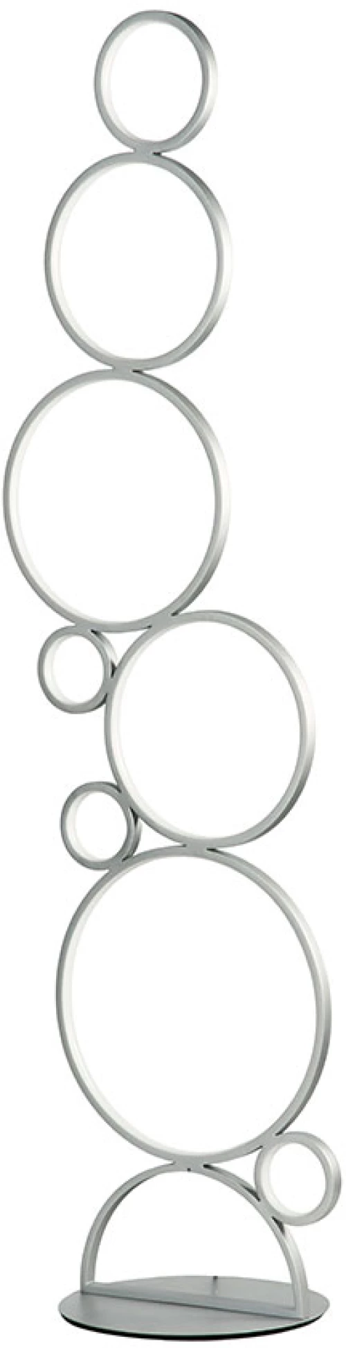 Φωτιστικό Δαπέδου Ondaluce Pt.Pois/Silver Ασημί