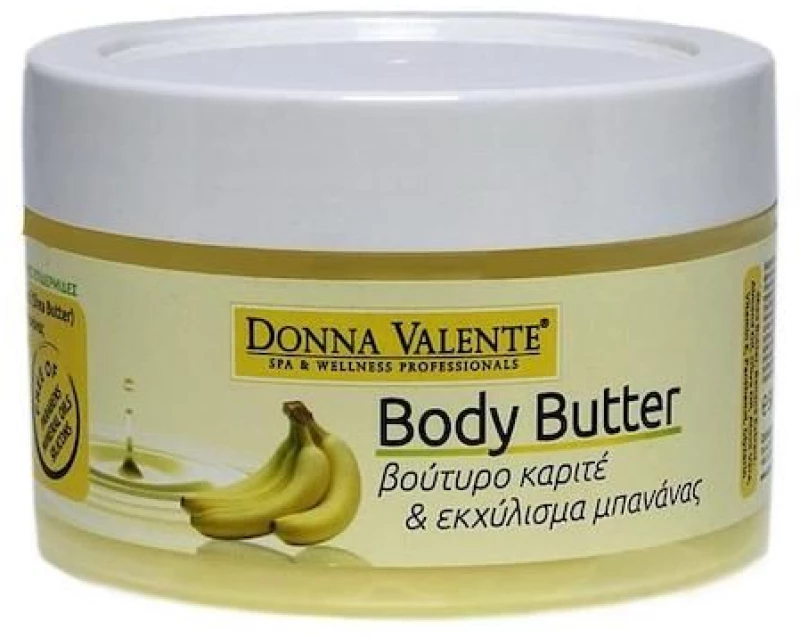 Donna Valente Body Butter Βούτυρο Καριτέ & Εκχύλισμα Μπανάνας 500ml